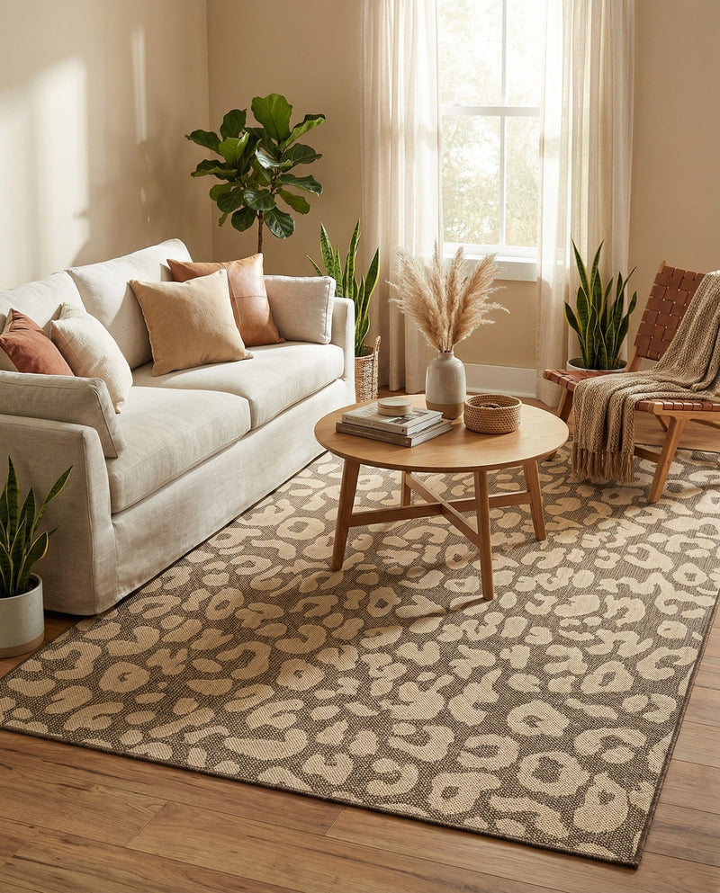 Sahara Sands Collection Area Rug -  Buto Rectangle Brown  lifestyle 19