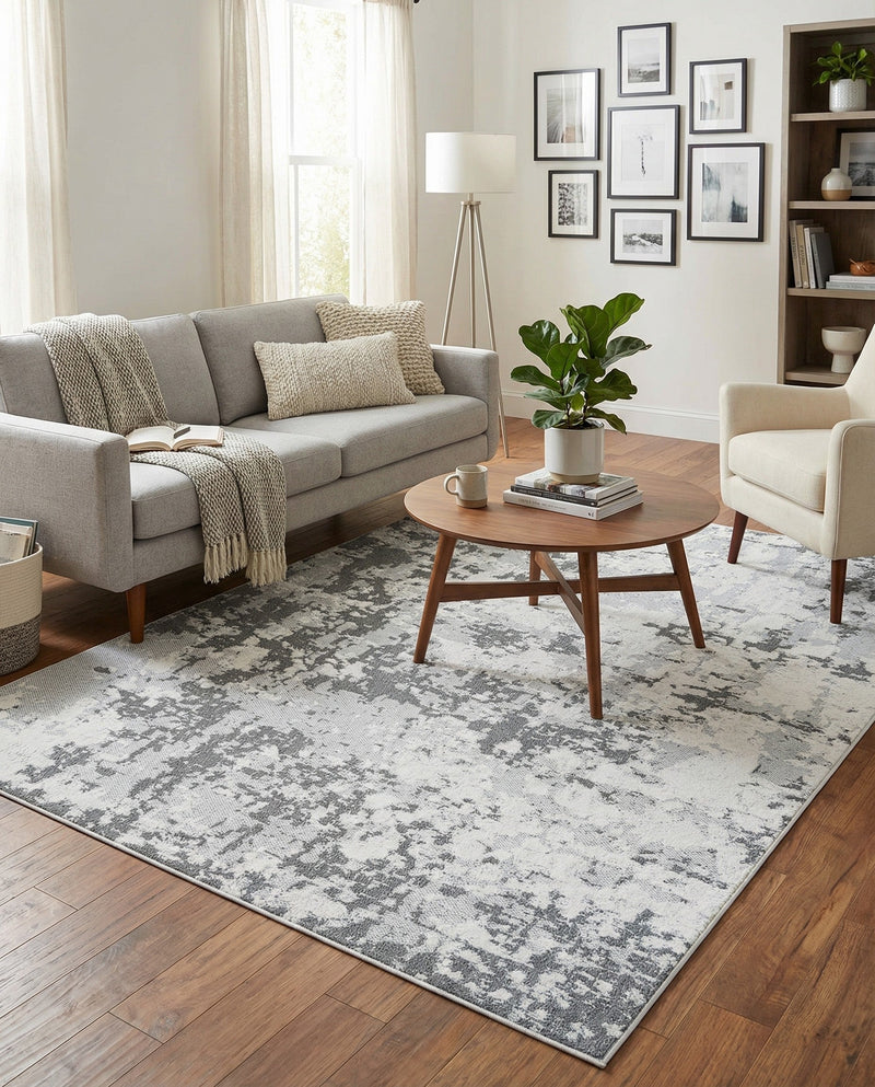 Cathedral Elegance Collection Area Rug -  Basilica Rectangle Gray  lifestyle 20