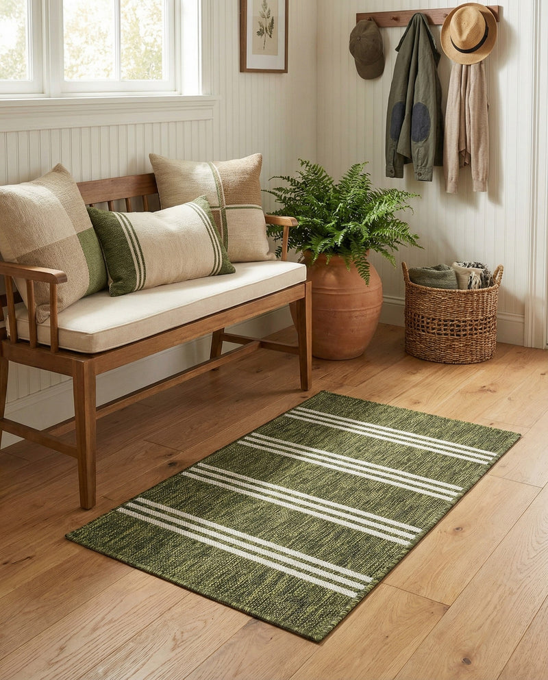 Urban Oasis Rugs Collection Area Rug -  District (Green) Rectangle Green  lifestyle 13
