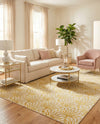 Hollywood Luxe Collection Area Rug -  Rodeo Rectangle White Gold  lifestyle 13