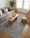 Urban Oasis Rugs Collection Area Rug -  Terrace (Black) Rectangle Black  lifestyle 16