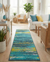 Seaside Haven Rugs Collection Area Rug -  Sandbar Runner Multi.Blue  lifestyle 79