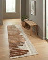 Urban Terrace Collection Area Rug -  Balcony Runner Beige Brown  lifestyle 46