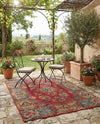 Patio Heritage Collection Area Rug -  Terrace Rectangle Antique Red  lifestyle 10