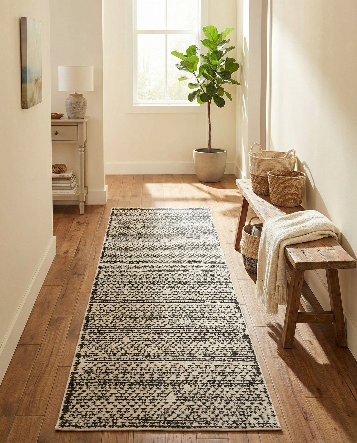 Tangier Treasures Collection Area Rug -  Marrakech Runner Ivory  lifestyle 160