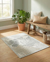 Seaside Blooms Collection Area Rug -  Tranquil Rectangle Gray  lifestyle 5