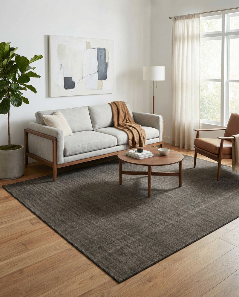 Soho Elegance Collection Area Rug - Chelsea (Gray) Rectangle Gray  lifestyle 13