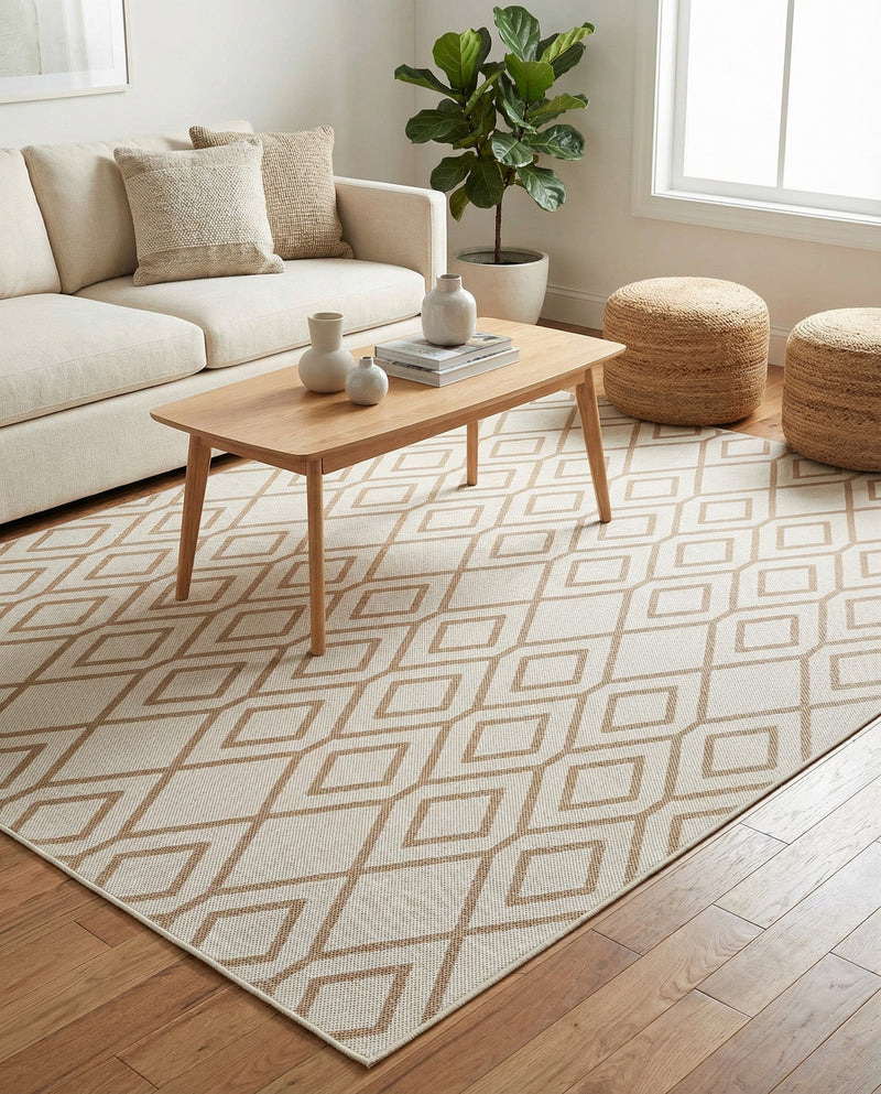 Urban Oasis Rugs Collection Area Rug -  Boulevard (Beige) Rectangle Beige  lifestyle 9