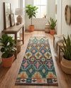 Savannah Threads Collection Area Rug - Greenwich Runner Multi  lifestyle 36