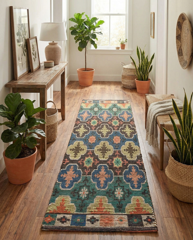Savannah Threads Collection Area Rug - Greenwich Runner Multi  lifestyle 36