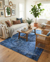 Laguna Sands Collection Area Rug - Catalina Rectangle Overdyed Blue  lifestyle 46