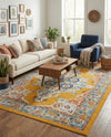 Beverly Grove Collection Area Rug -  Fairfax (Yellow) Rectangle Yellow  lifestyle 16