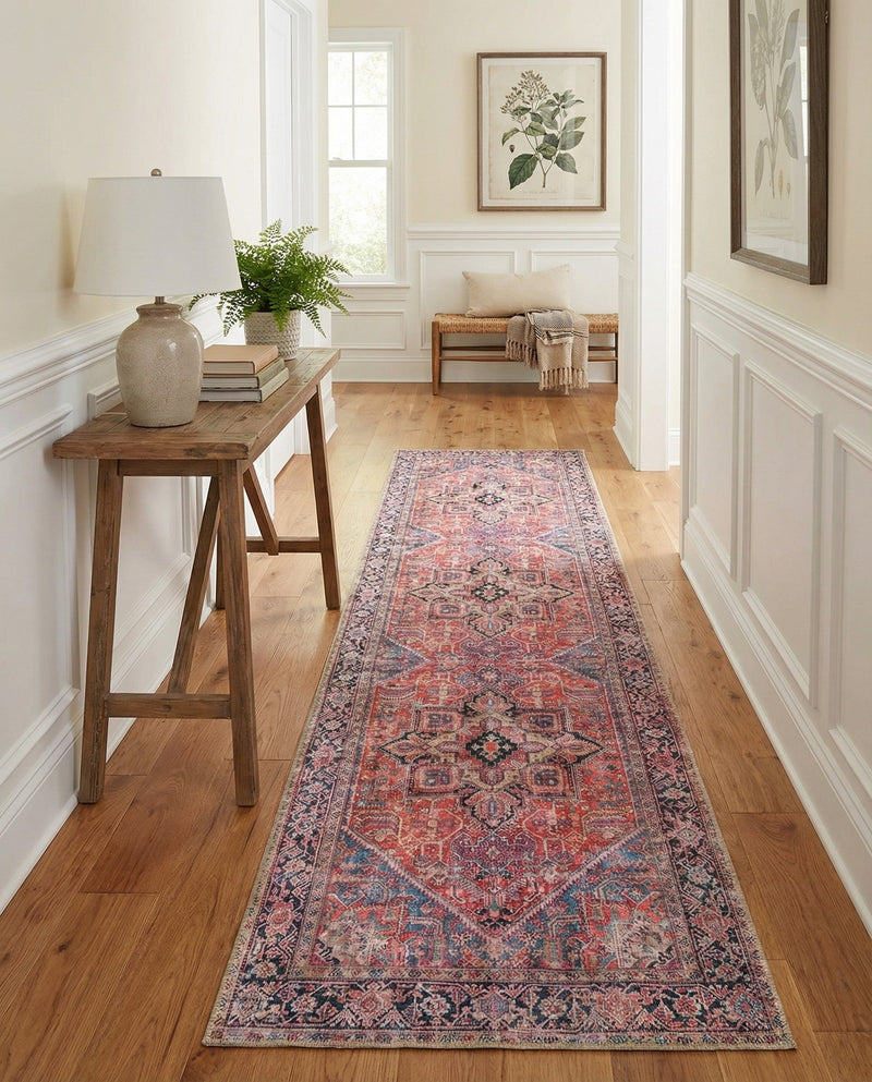 Heritage Elegance Collection Area Rug -  Alhambra Runner Red  lifestyle 66