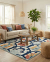 Caribbean Terrace Collection Area Rug -  Dominica Rectangle Ivory  lifestyle 9
