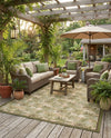 Seaside Blooms Collection Area Rug -  Verdant Rectangle Green  lifestyle 3