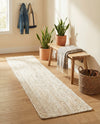 Woven Seaside Jute Collection Area Rug - Savannah (White) Table Runner White  lifestyle 63
