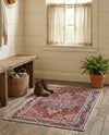 Heritage Elegance Collection Area Rug -  Schonbrunn Rectangle Burgundy  lifestyle 32