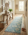 Arcadia Rugs Collection Area Rug -  Atlantis (Gray and Blue) Runner Gray and Blue  lifestyle 82