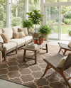 Sahara Sands Collection Area Rug -  Dahshur Rectangle Brown  lifestyle 31