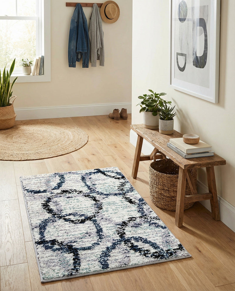 Santa Fe Trails Collection Area Rug -  Taos Rectangle Ivory  lifestyle 4