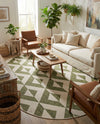Urban Oasis Rugs Collection Area Rug -  Highrise (Green) Oval Green  lifestyle 29
