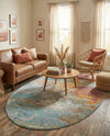 Arcadia Rugs Collection Area Rug -  Avalon Oval Multi  lifestyle 40