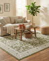 Tribal Terrace Treasures Collection Area Rug -  Incan Isle (Green) Rectangle Green  lifestyle 20
