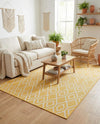 Urban Oasis Rugs Collection Area Rug -  Boulevard (Yellow Ivory) Rectangle Yellow Ivory  lifestyle 8