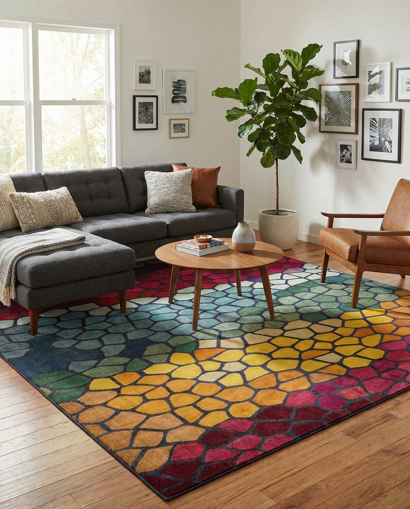 Marrakesh Elegance Collection Area Rug -  Melilla Rectangle Multi  lifestyle 15