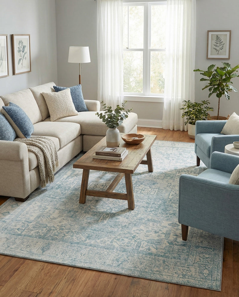 Heritage Elegance Collection Area Rug -  Windsor (Ivory) Rectangle Ivory  lifestyle 12