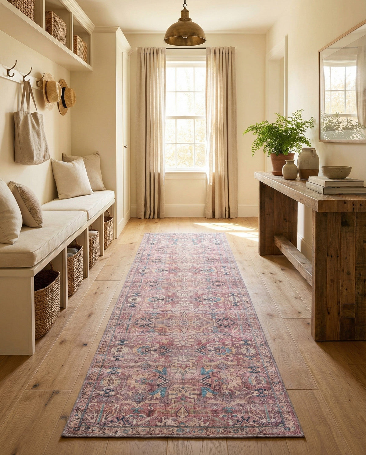 Vintage Memories Collection Area Rug -  Memories Runner Pink  lifestyle 91