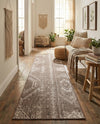 Desert Nomad Terrace Collection Area Rug - Sahara (Brown) Runner Brown  lifestyle 62