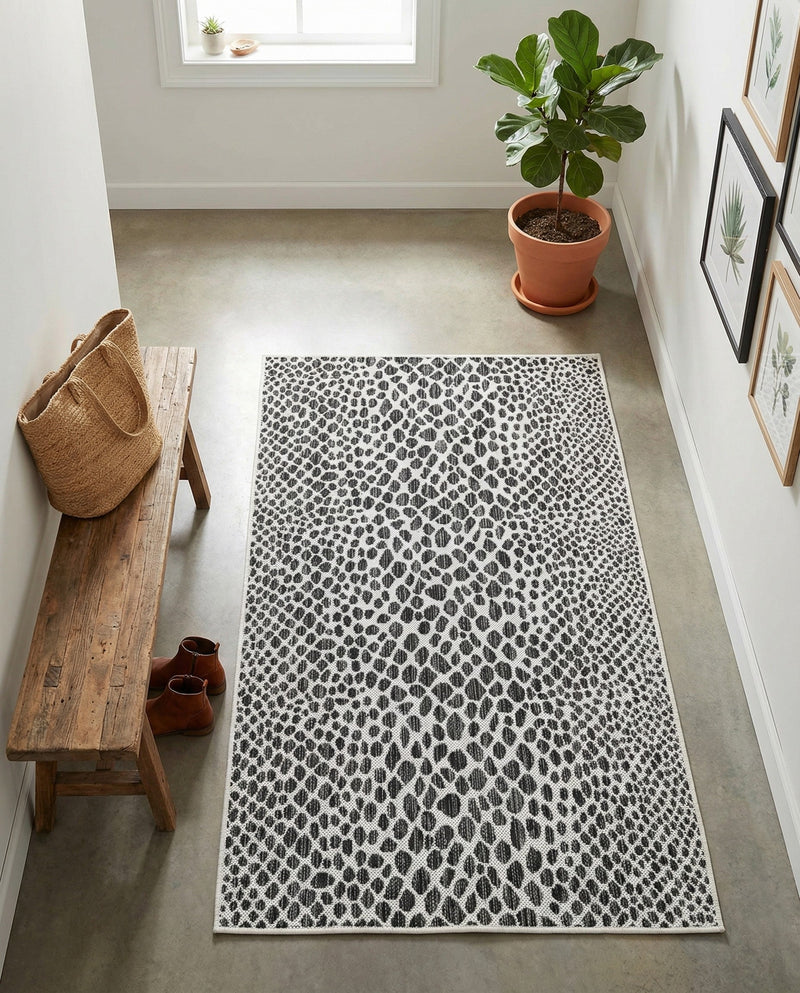 Urban Oasis Rugs Collection Area Rug -  Terrace (Black) Rectangle Black  lifestyle 20