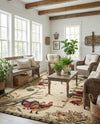 Rural Charm Collection Area Rug - Meadowbrook Rectangle Cream  lifestyle 15
