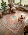 Heritage Elegance Collection Area Rug -  Windsor (Rust Red) Rectangle Rust Red  lifestyle 23