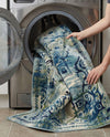 Chateau Elegance Collection Area Rug -  Riviera Rectangle Blue  lifestyle 28