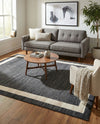Studio Haven Collection Area Rug -  Alcove (Black) Rectangle Black  lifestyle 8