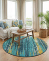 Seaside Haven Rugs Collection Area Rug -  Sandbar Round Multi.Blue  lifestyle 41