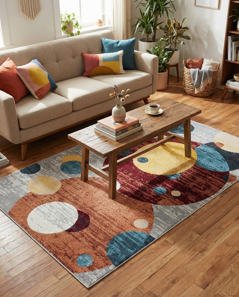 Aegean Elegance Washables Collection Area Rug -  Crete Rectangle Multi  lifestyle 27
