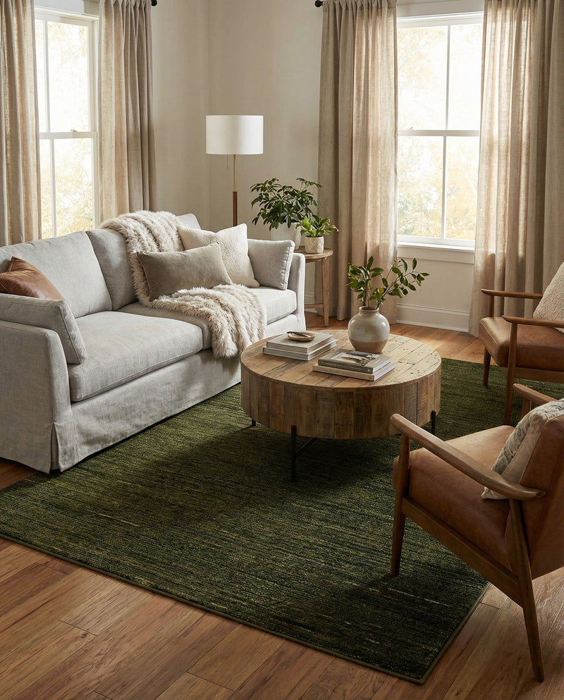 Bloomsbury Elegance Collection Area Rug -  Kensington (Green) Rectangle Green  lifestyle 26