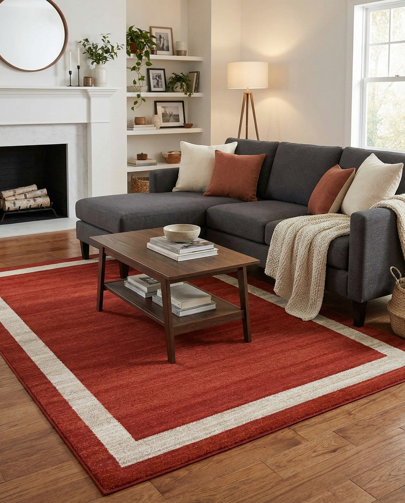Studio Haven Collection Area Rug -  Alcove (Terracotta) Rectangle Terracotta  lifestyle 11