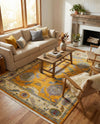 Arcadia Rugs Collection Area Rug - Eden (Yellow) Rectangle Yellow  lifestyle 19