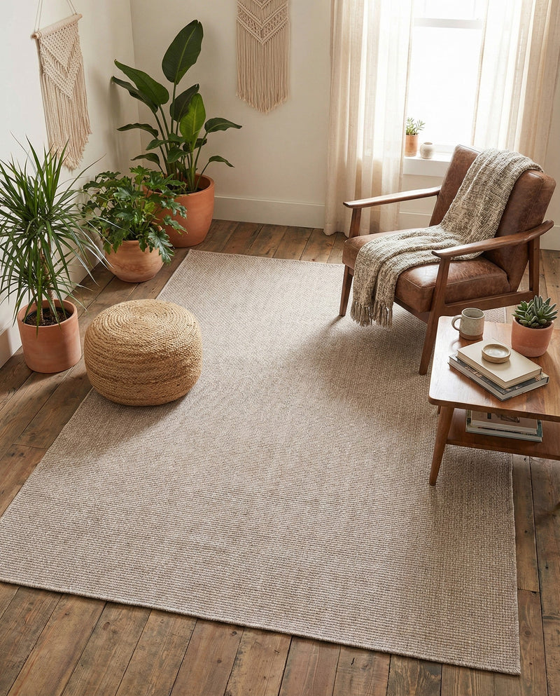 Seaside Serenity Collection Area Rug - Veranda (Beige) Rectangle Beige  lifestyle 9
