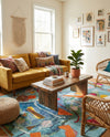 Colorburst Oasis Collection Area Rug -  Fresco Rectangle Aqua  lifestyle 15