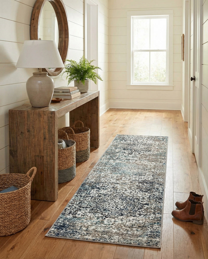 Georgetown Rugs Collection Area Rug - Dupont (Gray) Runner Gray  lifestyle 77