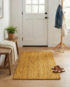 Woven Seaside Jute Collection Area Rug - Savannah (Yellow) Rectangle Yellow  lifestyle 27