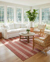 Urban Oasis Rugs Collection Area Rug -  District (Rust Red) Square Rust Red  lifestyle 58