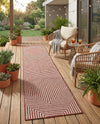 Urban Terrace Collection Area Rug -  Astoria (Rust Red) Runner Rust Red  lifestyle 40