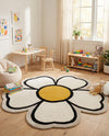 Whimsy Wonders Wool Collection Area Rug -  Arctic Round Ivory  lifestyle 13