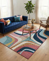 Urban Terrace Collection Area Rug - Venice Rectangle Multi  lifestyle 12